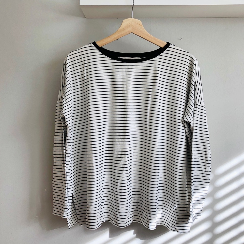 Loft Boxy Striped Top